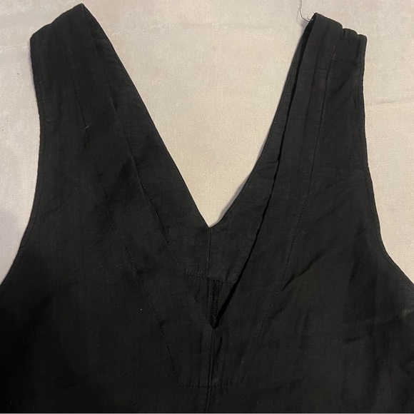 Good Luck Gem Sleeveless Wide Leg V-Neck Pull On Black Jumpsuit Size Medium - Picture 4 of 11